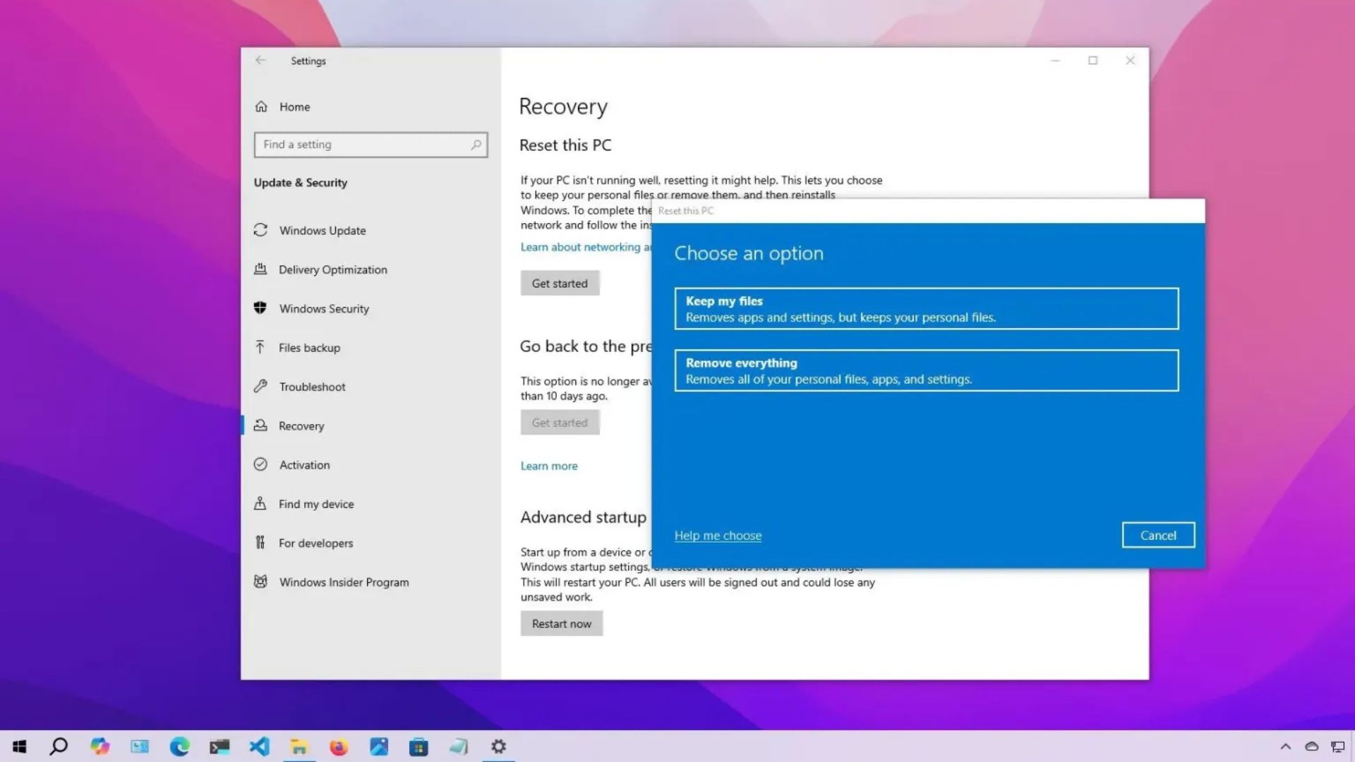 Hướng dẫn cách thiết lập lại Windows 10 giữ lại các tập tin 1 cach thiet lap lai Windows 10 giu lai cac tap tin1