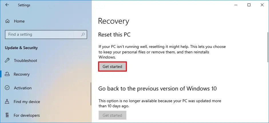 Hướng dẫn cách thiết lập lại Windows 10 giữ lại các tập tin 15 cach thiet lap lai Windows 10 giu lai cac tap tin8