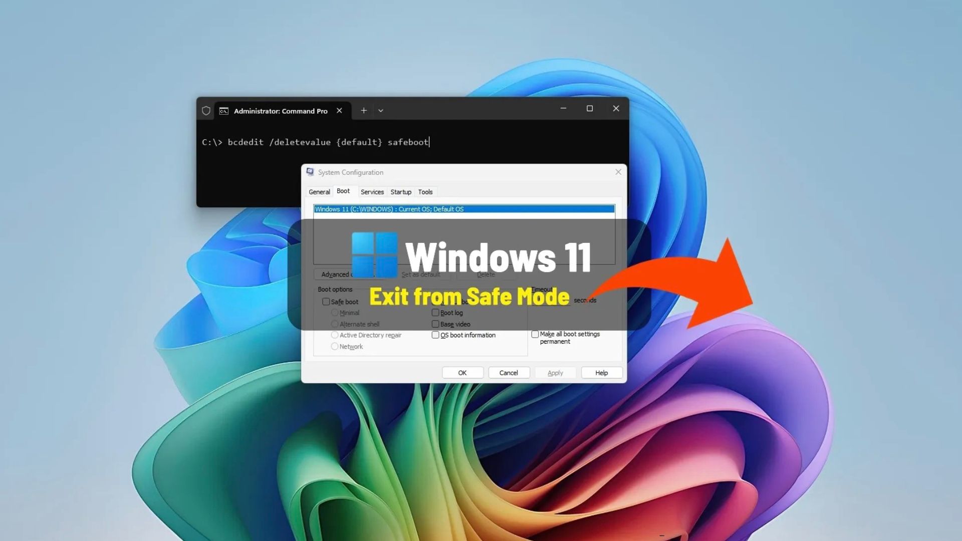Hướng dẫn cách thoát khỏi chế độ an toàn (khi bị kẹt) trên Windows 11 1 cach thoat khoi che do an toan khi bi ket tren Windows 111