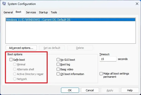 Hướng dẫn cách thoát khỏi chế độ an toàn (khi bị kẹt) trên Windows 11 7 cach thoat khoi che do an toan khi bi ket tren Windows 112
