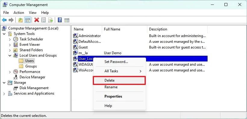 cach xoa tai khoan nguoi dung tren Windows 116