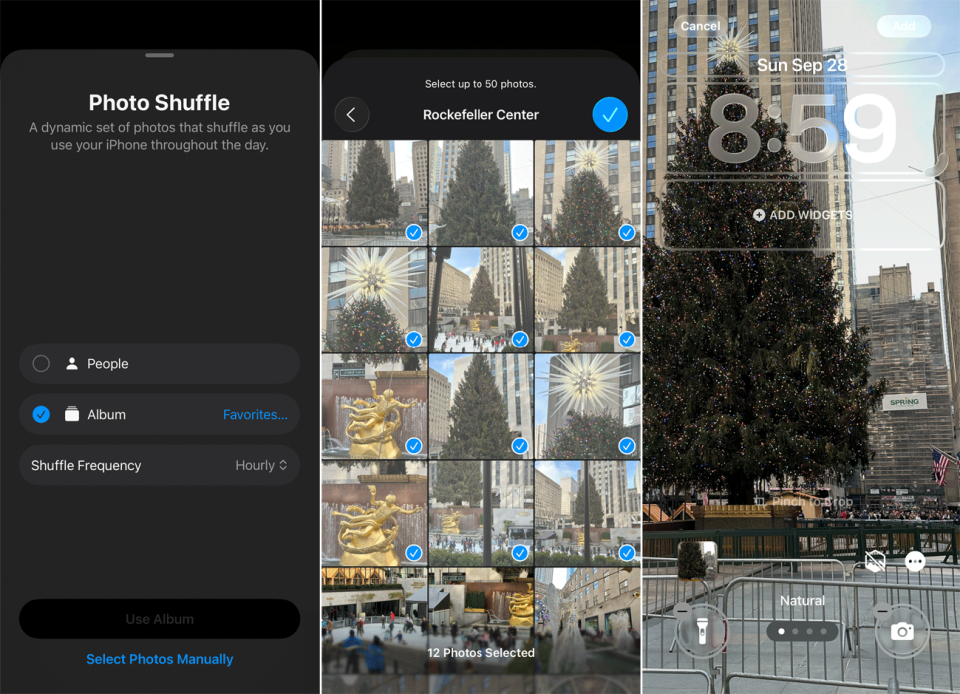 chinh man hinh khoa va them widget 10