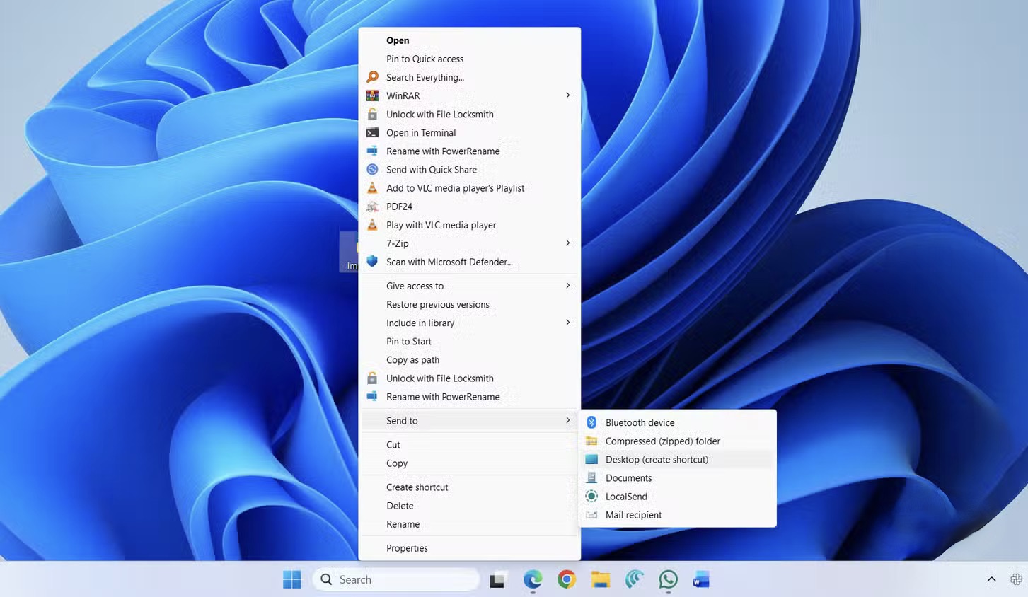 Thanh tác vụ (taskbar) của Windows 11 tốt hơn bạn nghĩ – nếu bạn biết những mẹo này! 7 create desktop shortcut option in windows 11