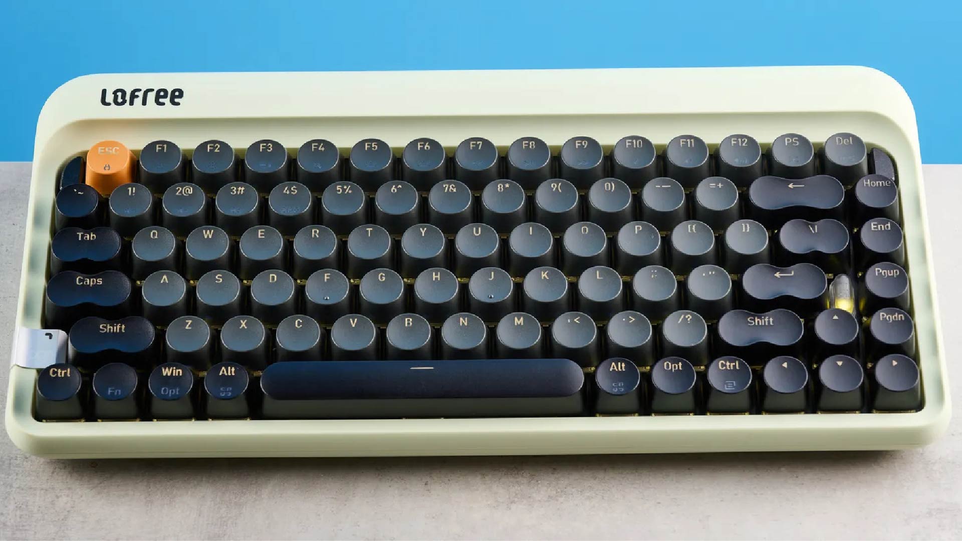 Lofree DOT: Bàn phím cơ Retro 'chấm phá' nét độc đáo cho không gian làm việc. 1 ezgif 6764746ac618f2ae 01