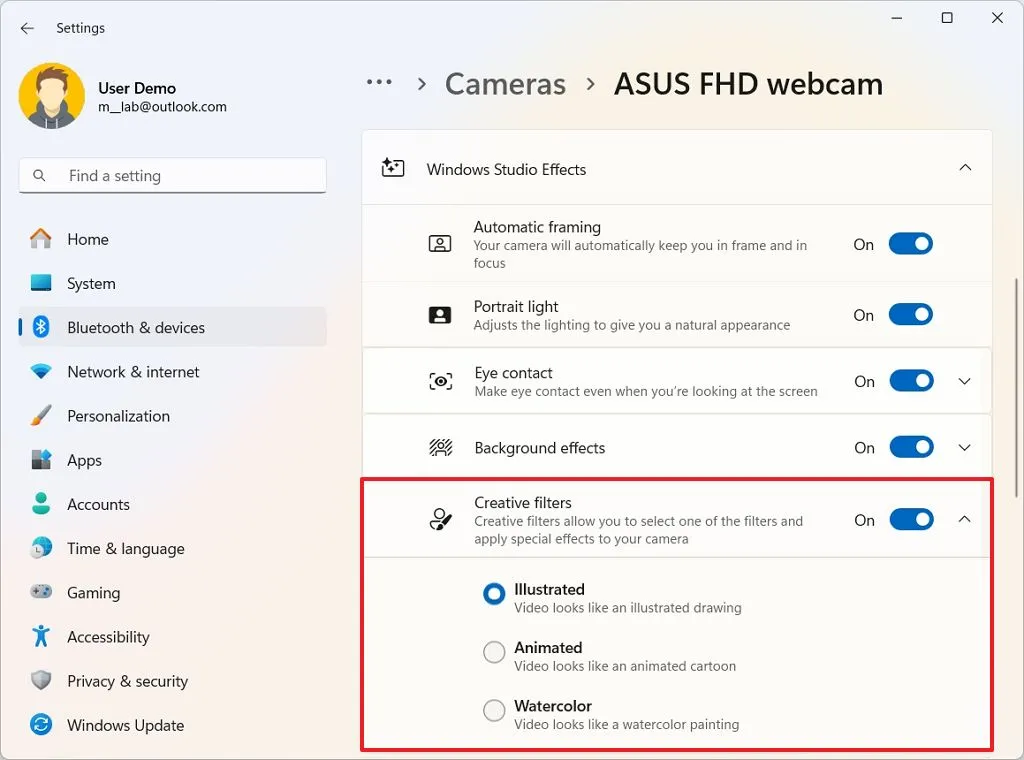 Hướng dẫn cách kích hoạt và sử dụng Studio Effects trên Windows 11 13 kich hoat va su dung Studio Effects tren Windows 116