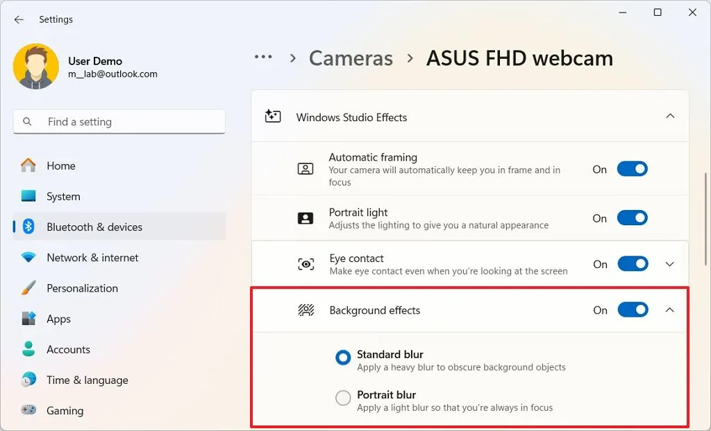 Hướng dẫn cách kích hoạt và sử dụng Studio Effects trên Windows 11 12 kich hoat va su dung Studio Effects tren Windows 117