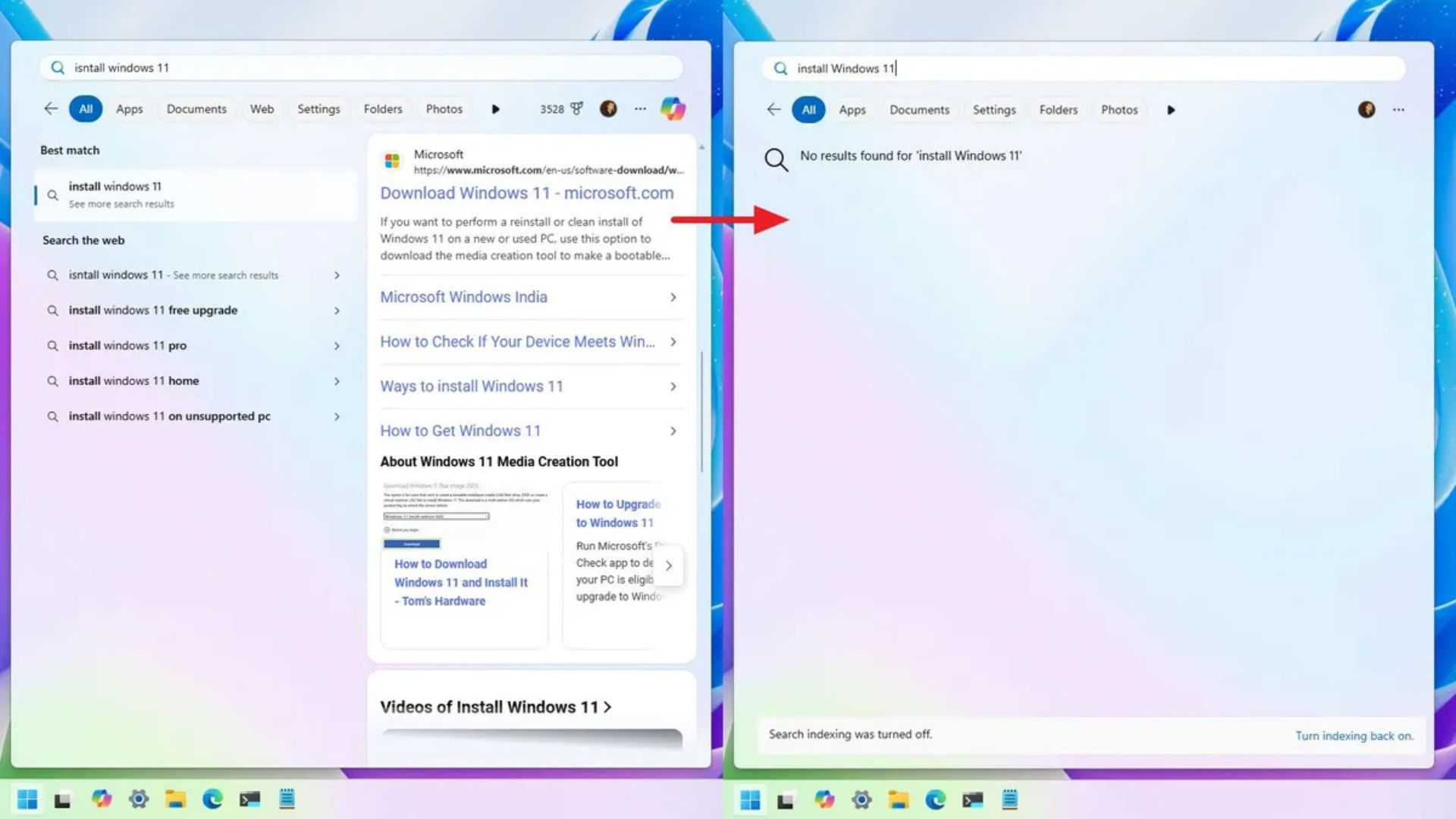 Cach ngung ket qua tim kiem Internet trong Windows 112