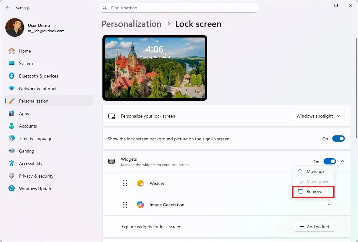 Cách quản lý tiện ích trên màn hình khóa Windows 11 — Tùy chỉnh PC của bạn ngay cả trước khi đăng nhập 15 Cach quan ly tien ich tren man hinh khoa Windows 11.4.jpg
