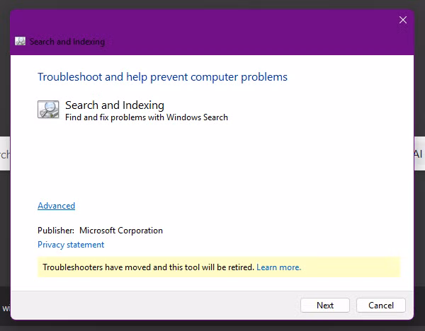 Cong cu tim kiem cua Windows 11 .2