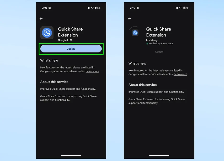 Hướng dẫn cách sử dụng Quick Share trên Google Pixel 10 để gửi tập tin đến iPhone. 24 Huong dan cach su dung Quick Share 9 e1765858251219