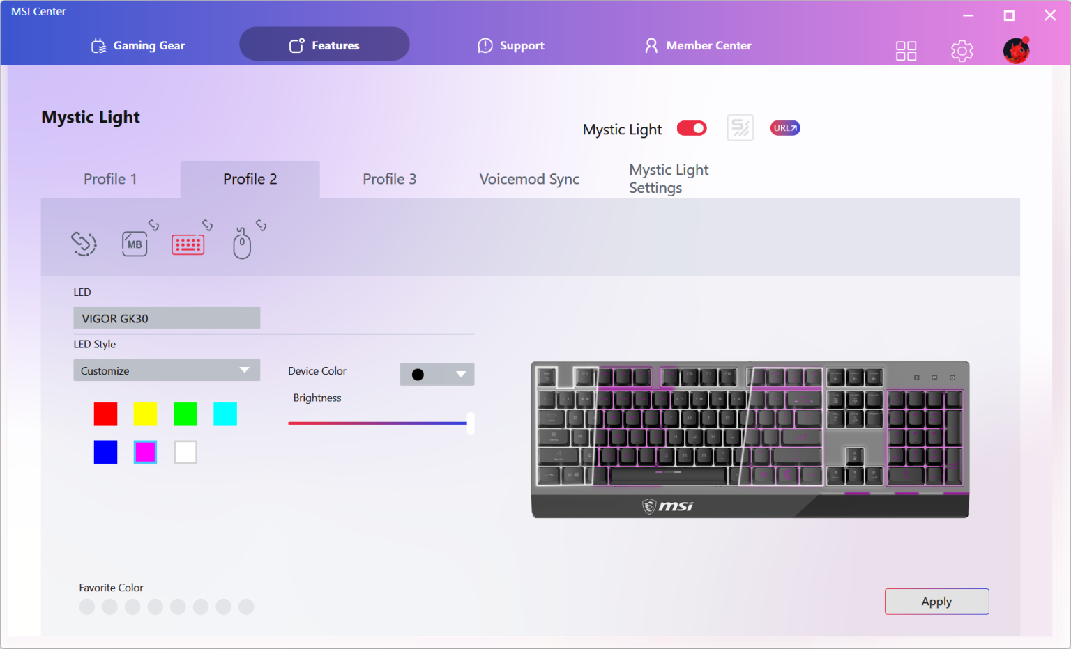 MSI VIGOR GK30 Combo: Lựa chọn hoàn hảo cho game thủ mới bắt đầu 32 MSI VIGOR GK30 COMBO 16