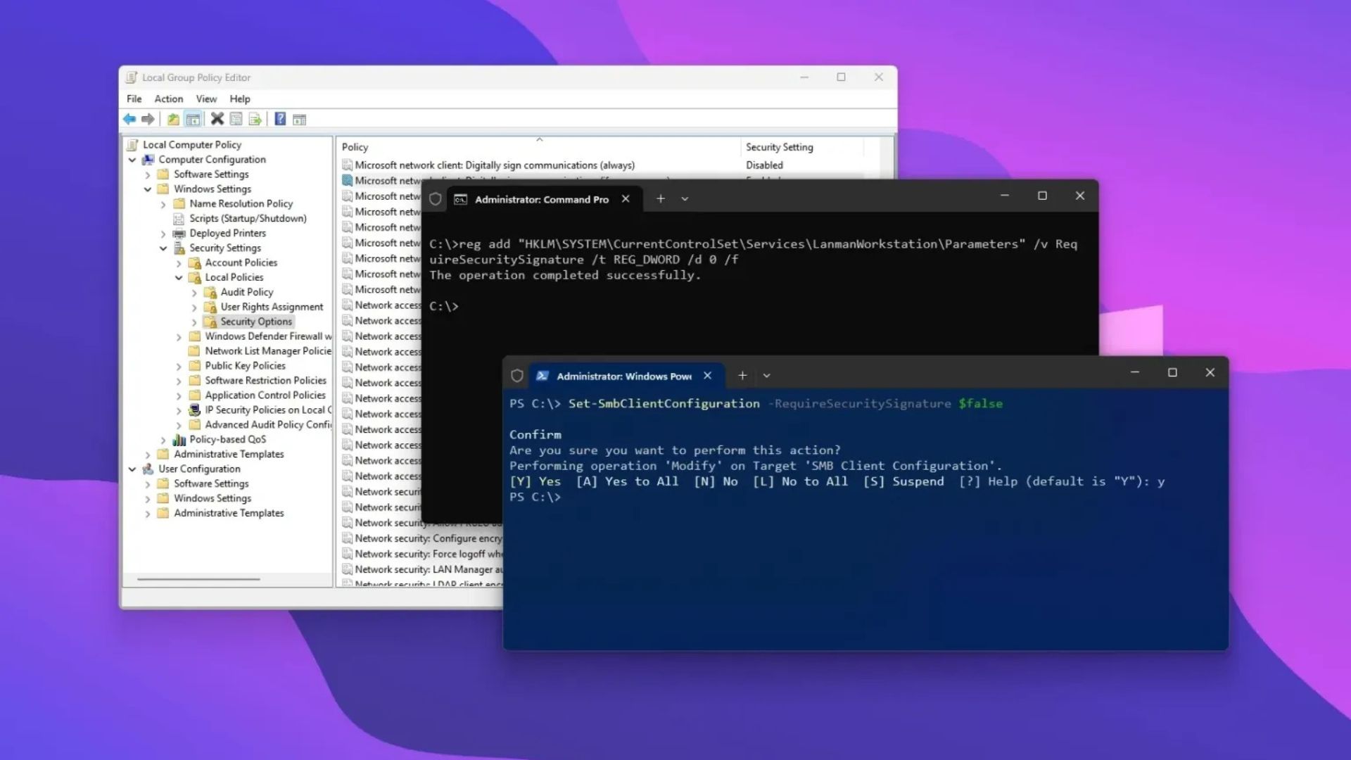 Hướng dẫn cách khắc phục lỗi SMB Signing để truy cập NAS trên Windows 11 24H2 1 Windows 11 24H21
