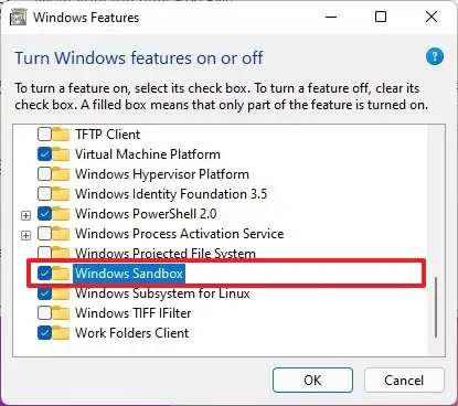 Hướng dẫn cách bật Windows Sandbox trên Windows 11, 10 11 bat Windows Sandbox tren Windows 11 10.4