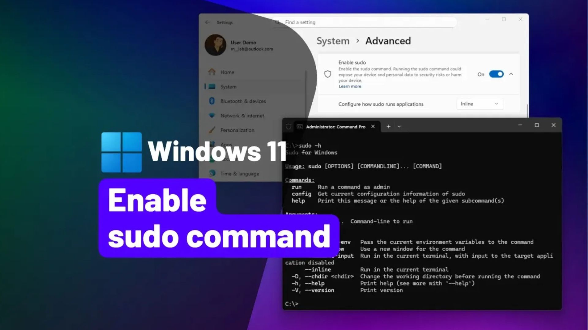 Hướng dẫn cách bật Sudo trên Windows 11 1 cach bat Sudo tren Windows 111