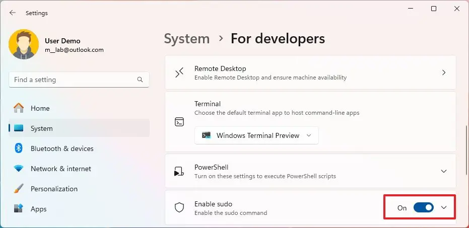 Hướng dẫn cách bật Sudo trên Windows 11 11 cach bat Sudo tren Windows 116
