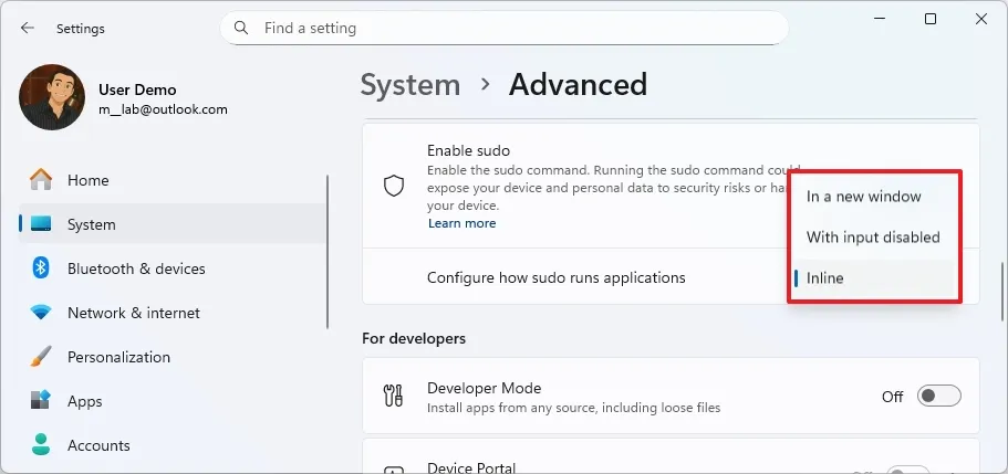 Hướng dẫn cách bật Sudo trên Windows 11 10 cach bat Sudo tren Windows 117