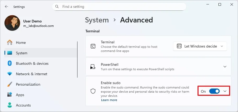 Hướng dẫn cách bật Sudo trên Windows 11 9 cach bat Sudo tren Windows 118