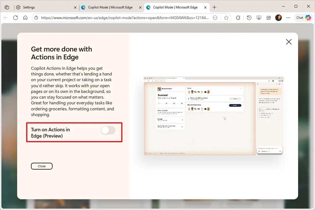 cach bat hoac tat che do Copilot cho Microsoft Edge tren Windows 115