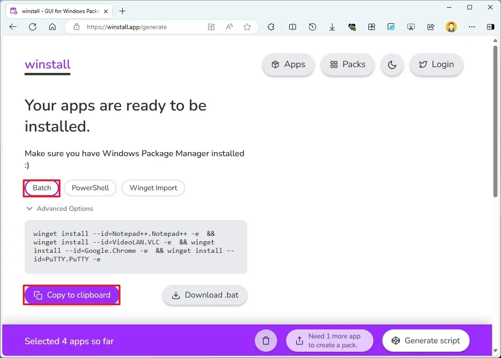 cach cai dat hang loat ung dung bang winget tren Windows 113