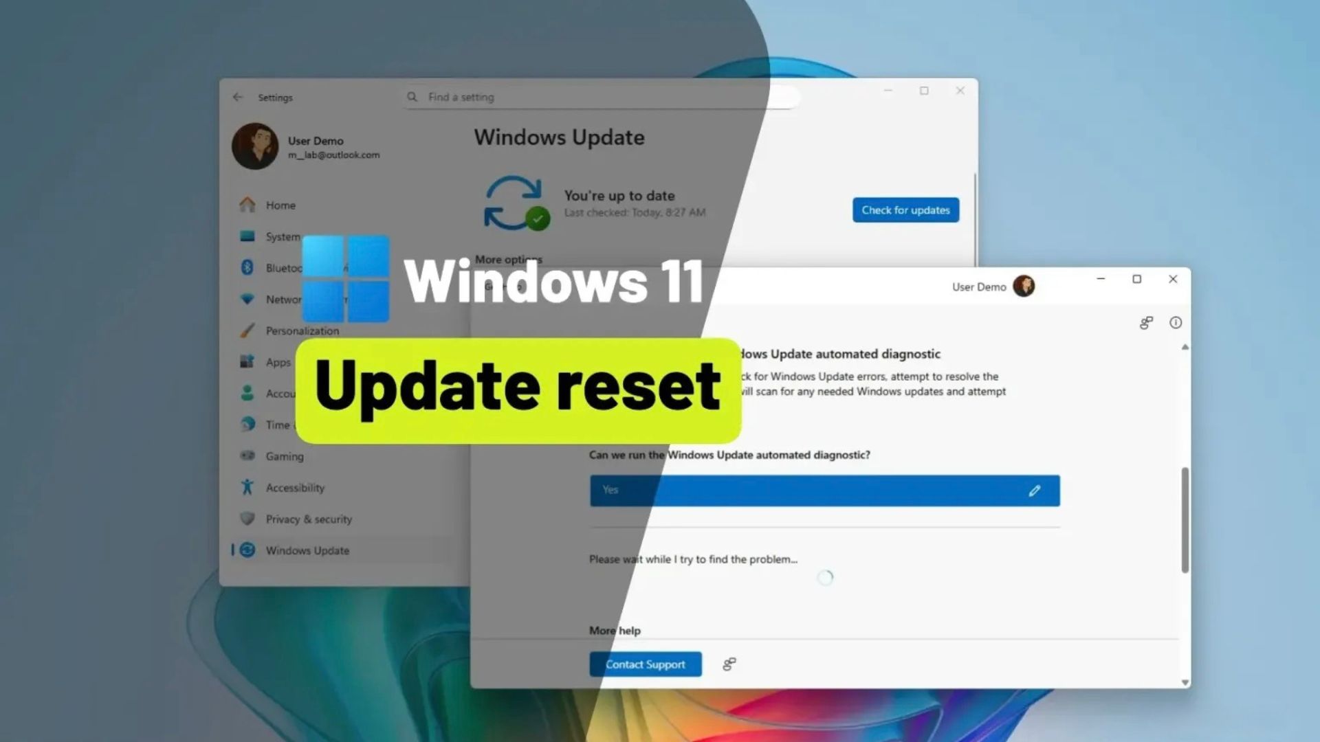 cach dat lai Windows Update tren Windows 111