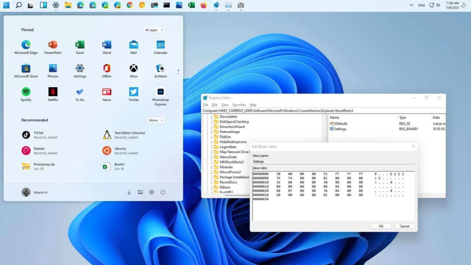 Hướng dẫn cách di chuyển thanh tác vụ lên trên hoặc sang bên cạnh trên Windows 11 1 cach di chuyen thanh tac vu len tren hoac sang ben canh tren Windows 11