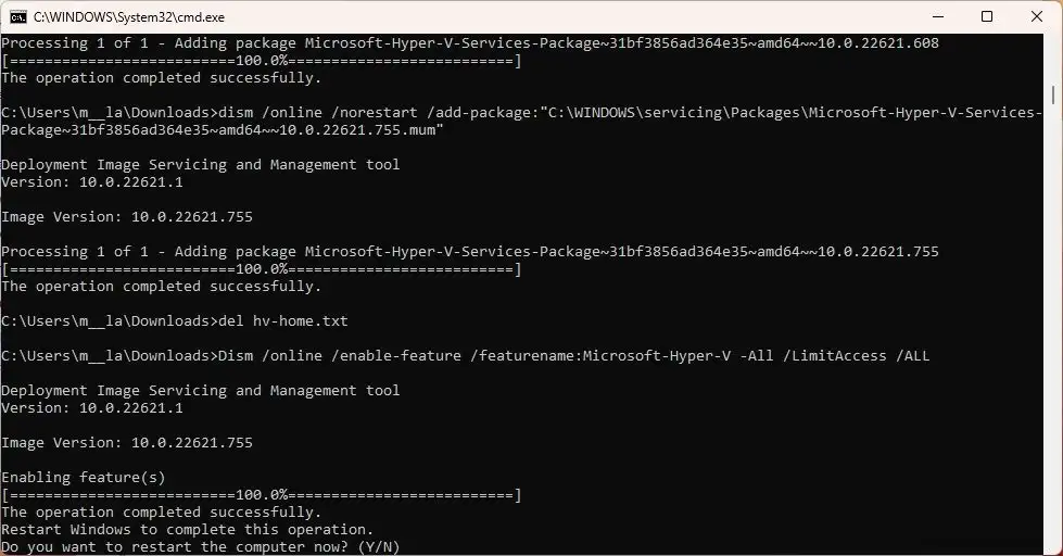 cach kich hoat Hyper V tren Windows 11.4