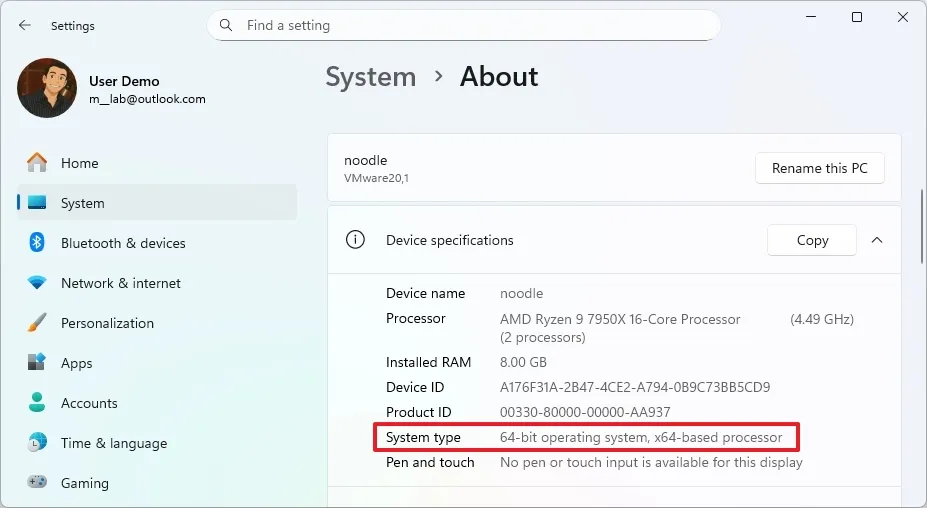 Hướng dẫn cách kiểm tra bộ xử lý là arm64 hay x64 (64-bit) trên Windows 11 5 cach kiem tra bo xu ly la arm64 hay x64 64 bit tren Windows 114