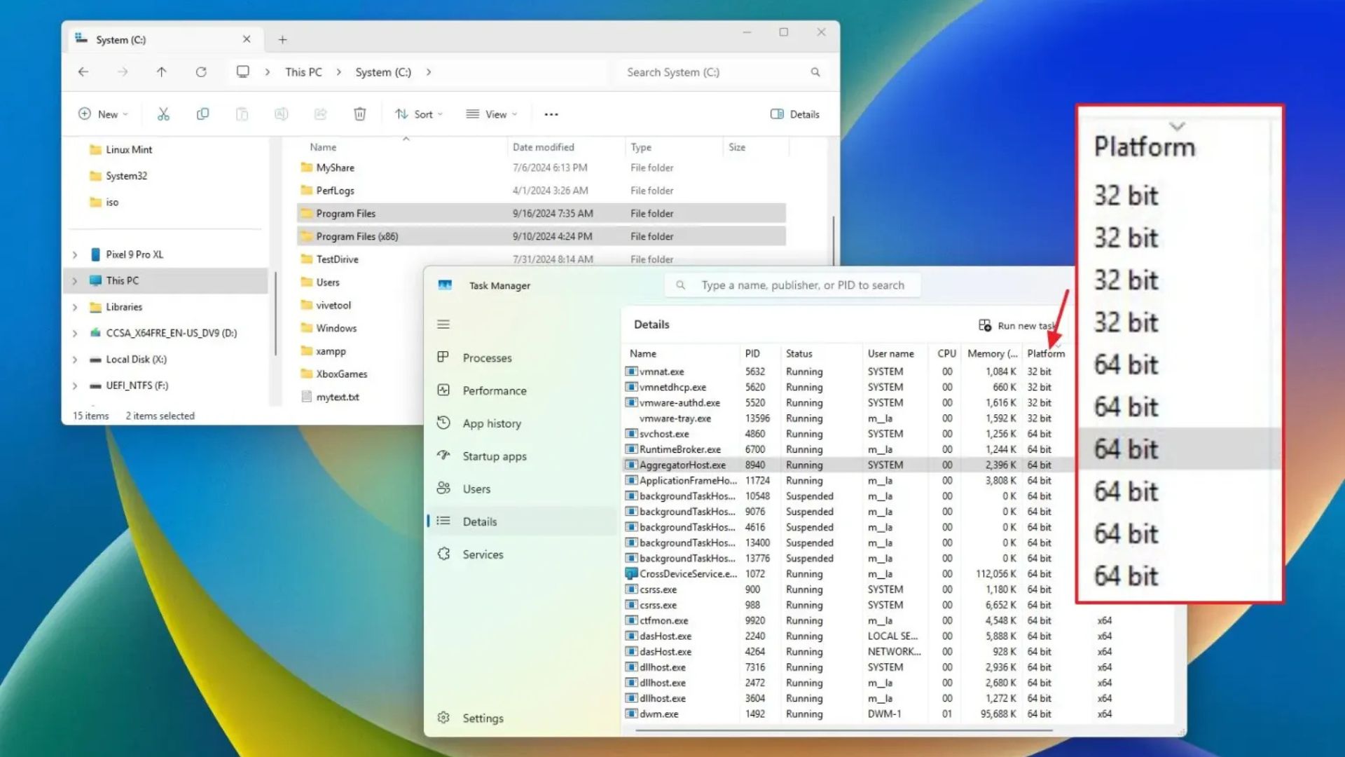 Hướng dẫn cách kiểm tra xem ứng dụng là 64-bit hay 32-bit trên Windows 11, 10 1 cach kiem tra xem ung dung la 64 bit hay 32 bit tren Windows 11 101