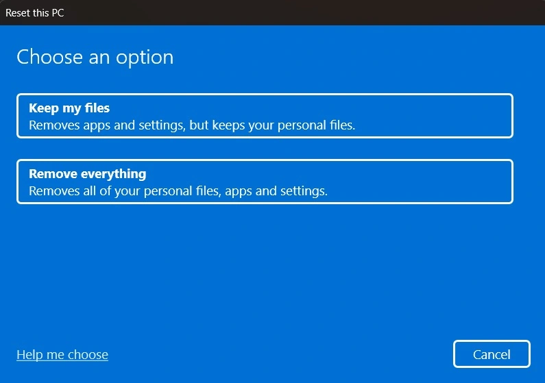 Hướng dẫn cách reset máy tính để bắt đầu mới trên Windows 11/10 (2026) 11 cach reset may tinh de bat dau moi tren Windows 1110.4