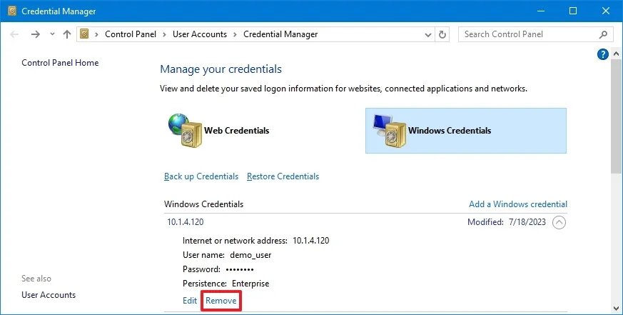 Hướng dẫn cách sử dụng Credential Manager trên Windows 10 16 cach su dung Credential Manager tren Windows 109