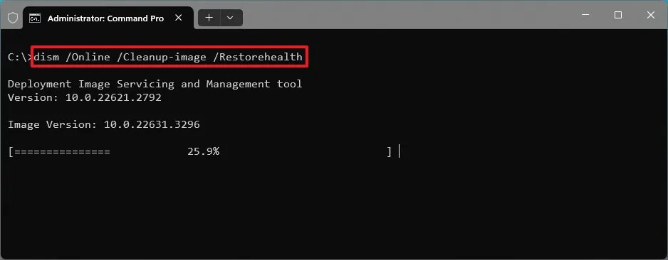 cach sua chua cai dat Windows 116