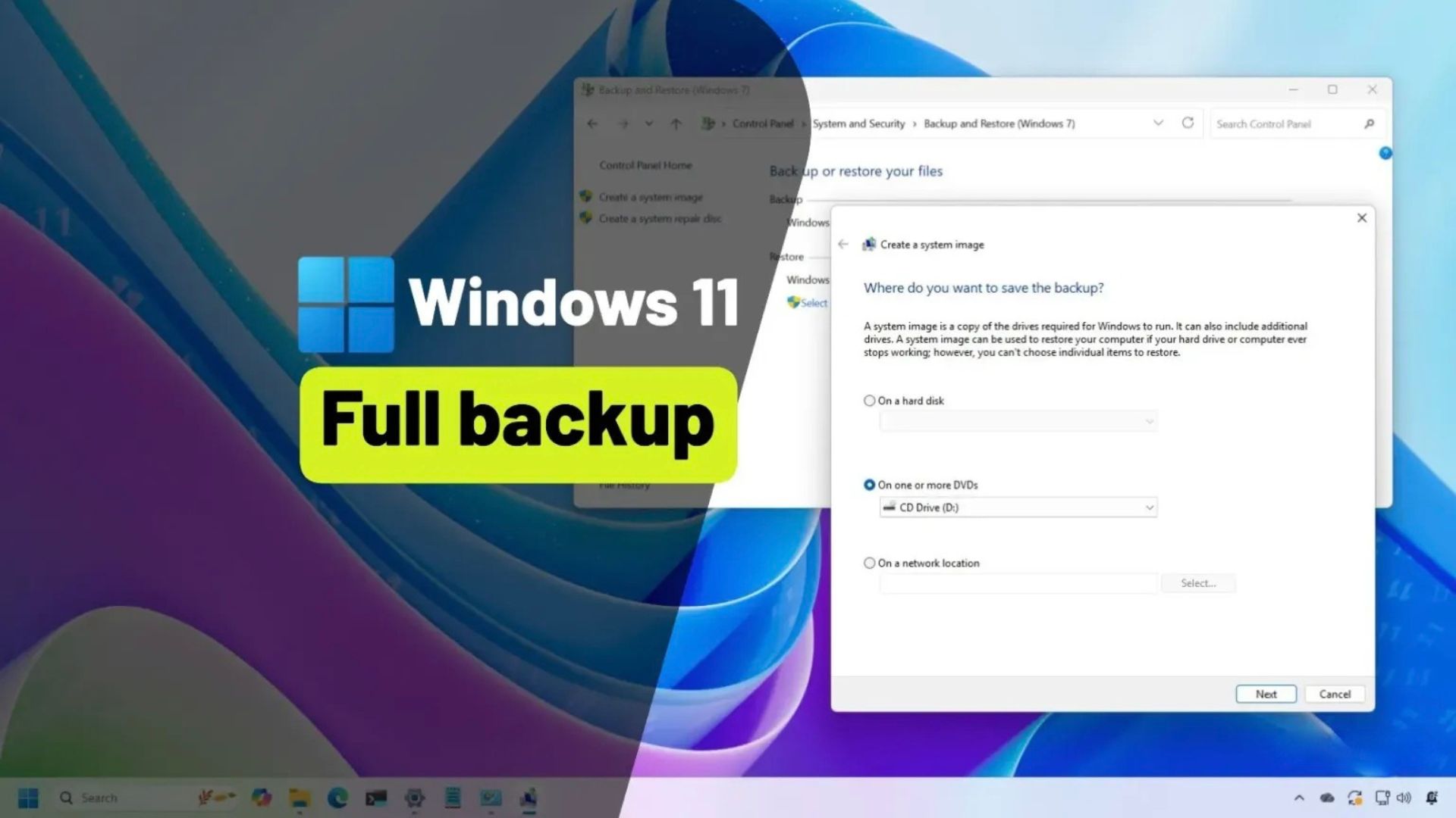 Hướng dẫn cách tạo bản sao lưu đầy đủ trên Windows 11 vào ổ USB ngoài 1 cach tao ban sao luu day du tren Windows 11 vao o USB ngoai2