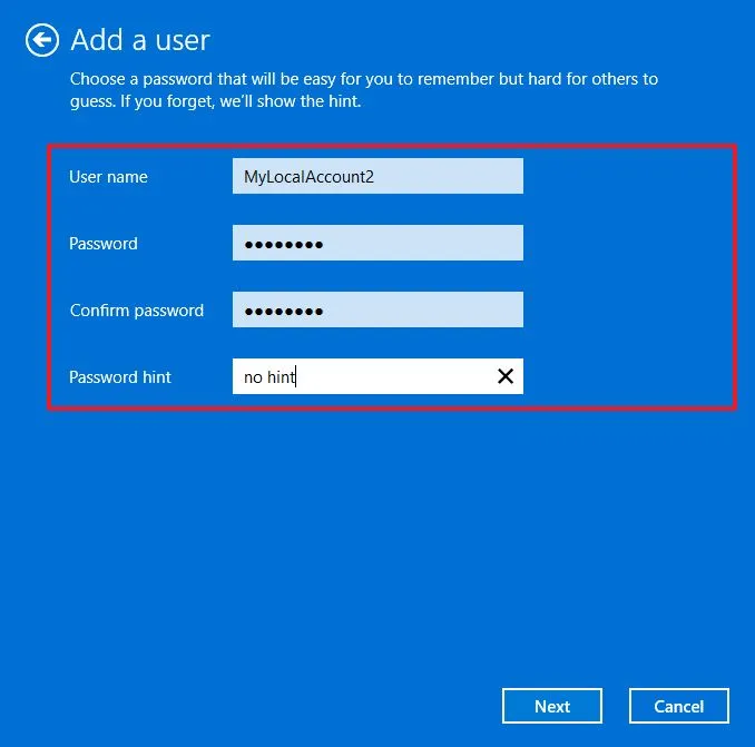 Hướng dẫn cách tạo tài khoản cục bộ trên Windows 11 34 cach tao tai khoan cuc bo tren Windows 117