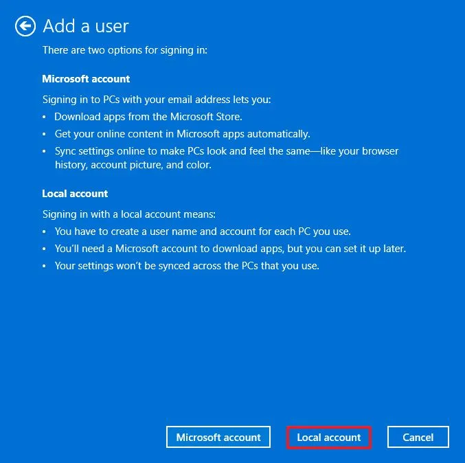 Hướng dẫn cách tạo tài khoản cục bộ trên Windows 11 33 cach tao tai khoan cuc bo tren Windows 118