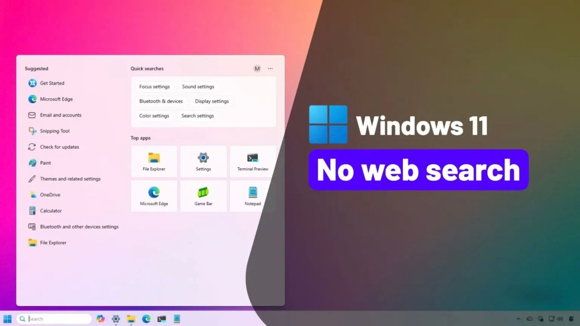 cach tat ket qua tim kiem tren web tren Windows 111