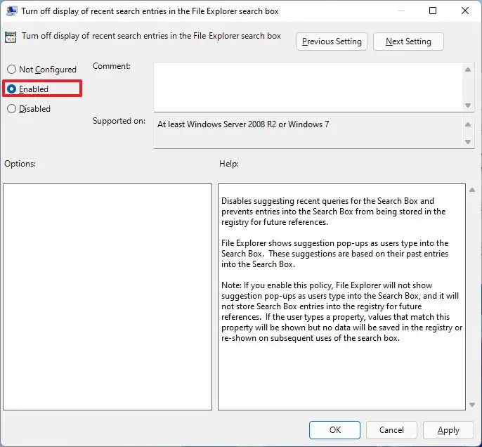 cach tat ket qua tim kiem tren web tren Windows 112