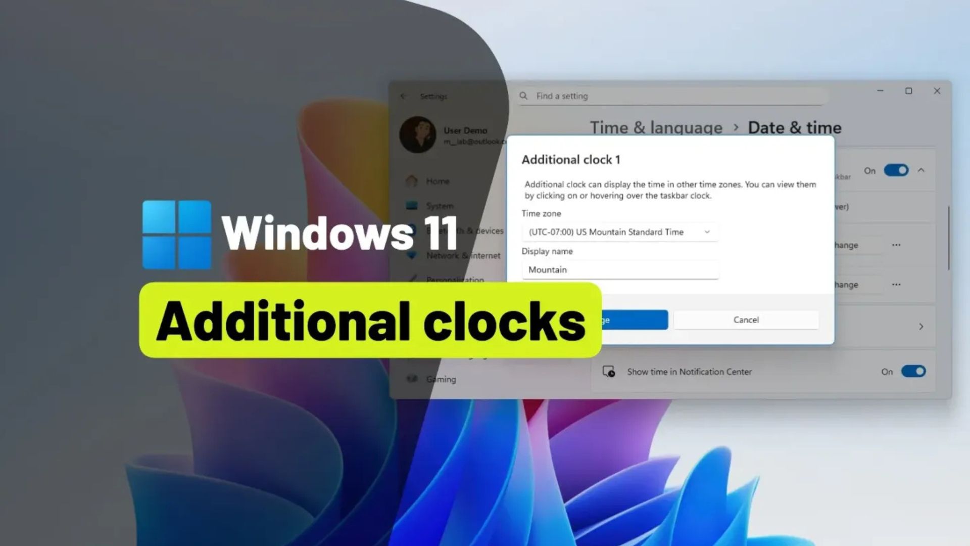 Hướng dẫn cách thêm nhiều đồng hồ múi giờ trên Windows 11 1 cach them nhieu dong ho mui gio tren Windows 111