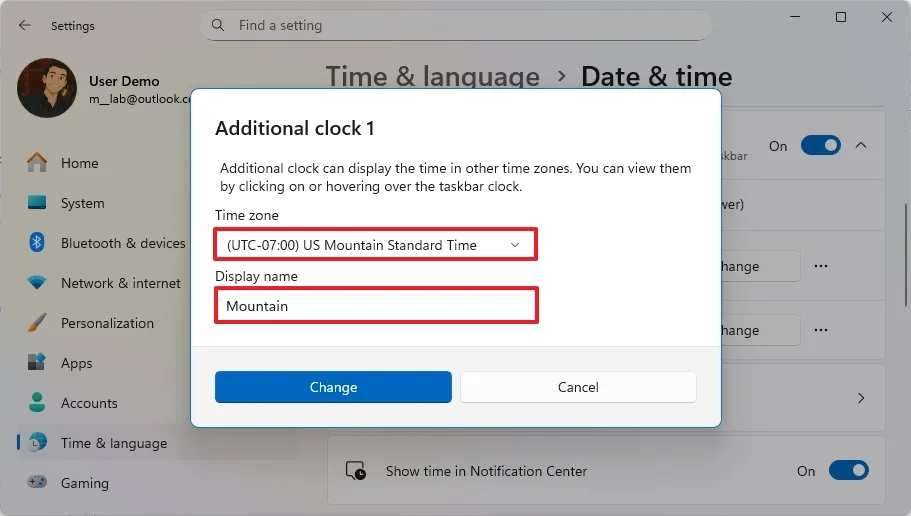 Hướng dẫn cách thêm nhiều đồng hồ múi giờ trên Windows 11 12 cach them nhieu dong ho mui gio tren Windows 119