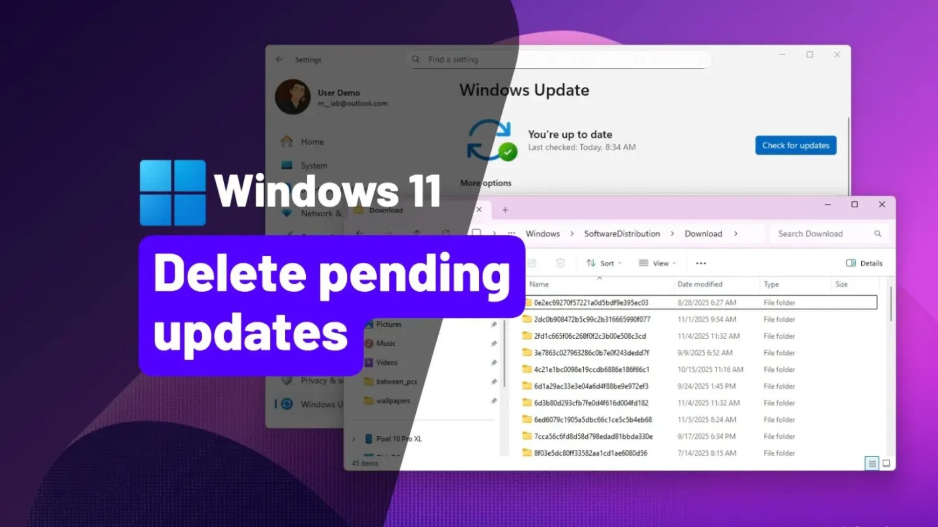 cach xoa cac ban cap nhat dang cho xu ly tren Windows 111