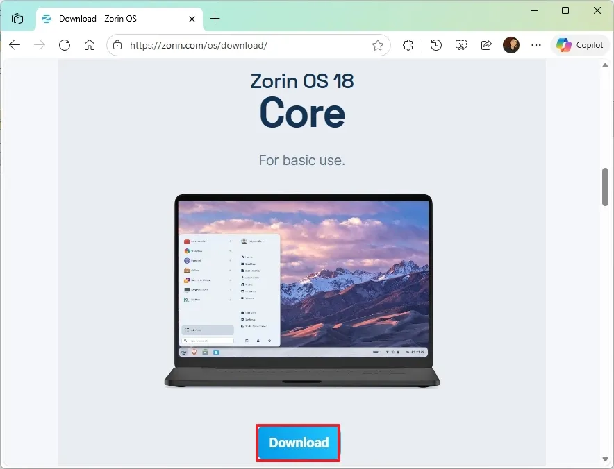 cai dat Zorin OS de chuyen doi tu Windows 10.18