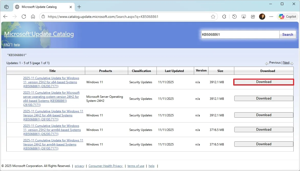 cai dat ban cap nhat thu cong tren Windows 1112