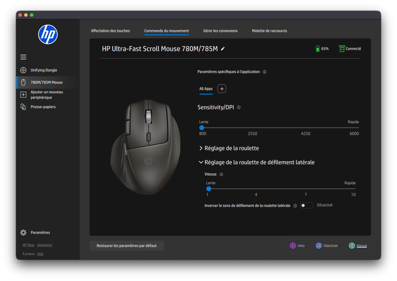 hp ultra fast scroll wireless mouse 785m app 5