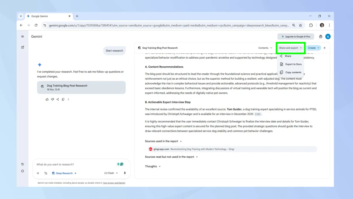 ket noi Gemini voi Gmail va Google Drive 9