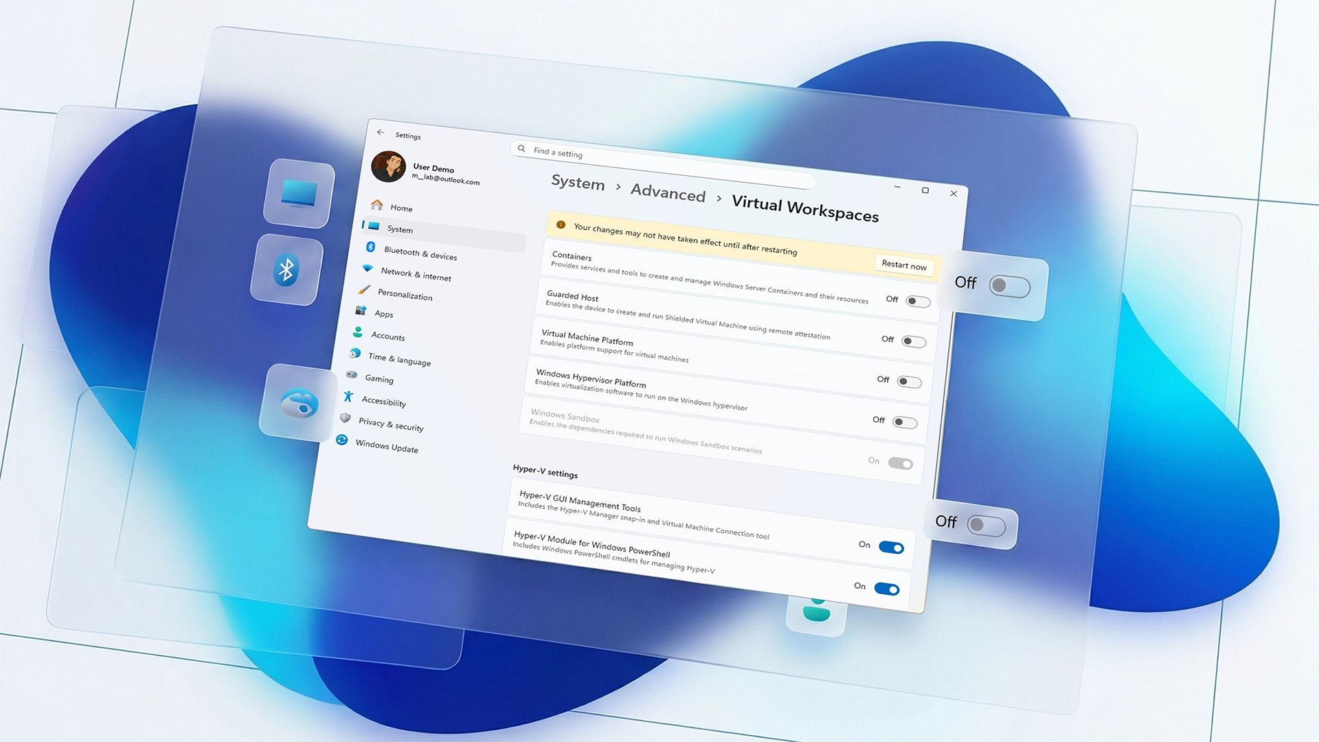 su dung cai dat Virtual Workspaces moi tren Windows 11.1