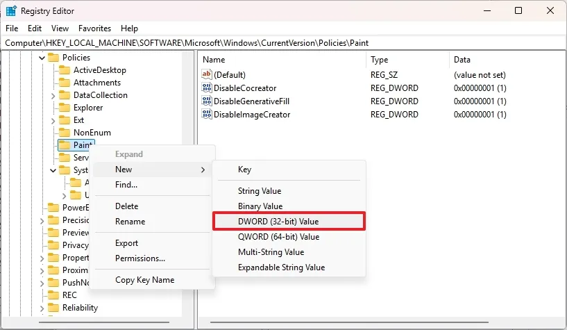tat cac tinh nang AI trong ung dung Paint tren Windows 11.5