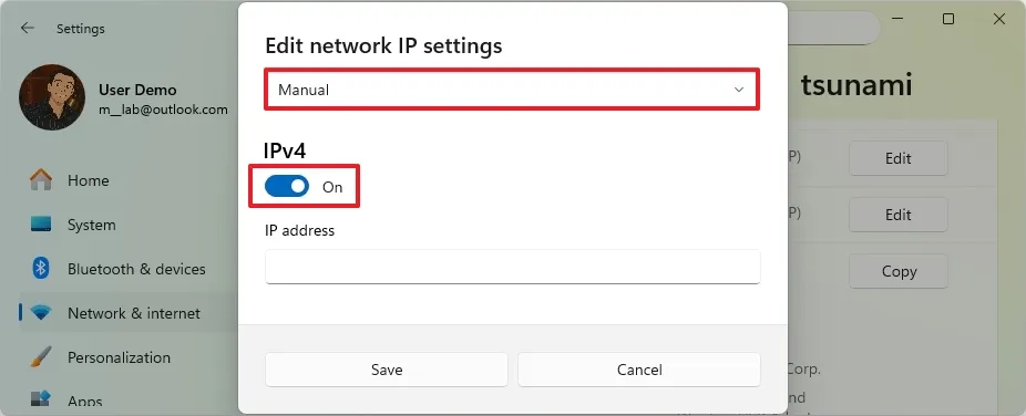 Hướng dẫn cách thiết lập địa chỉ IP tĩnh trên Windows 11 27 thiet lap dia chi IP tinh tren Windows 11.10