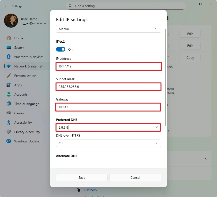 Hướng dẫn cách thiết lập địa chỉ IP tĩnh trên Windows 11 32 thiet lap dia chi IP tinh tren Windows 11.5