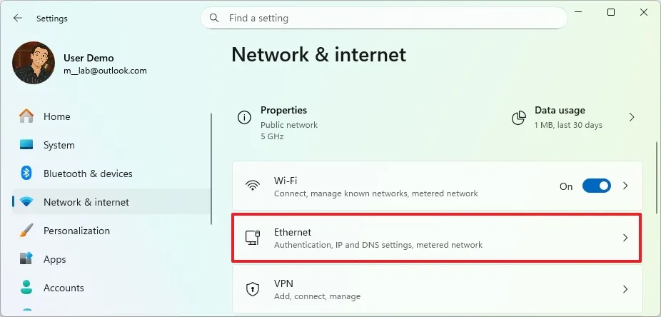 Hướng dẫn cách thiết lập địa chỉ IP tĩnh trên Windows 11 29 thiet lap dia chi IP tinh tren Windows 11.8