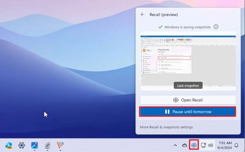 4 cách nhanh chóng để vô hiệu hóa vĩnh viễn tính năng Windows Recall trên Windows 11 16 tinh nang Windows Recall tren Windows 11.9